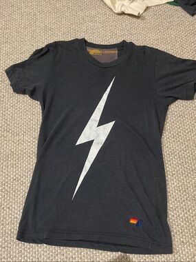 Aviator Nation Black Kids Lightning Bolt Tee